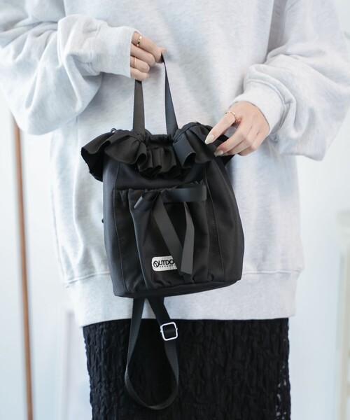 「FREAK'S STORE」 2WAYバッグ ONE SIZE ブラック レディース_画像6