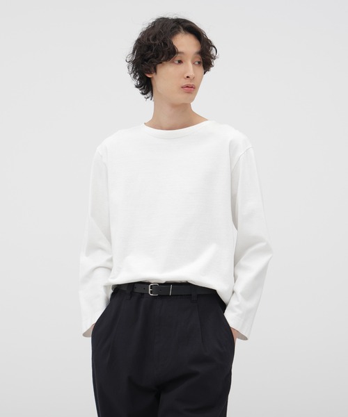 MHL.（エムエイチエル） tシャツ DRY COTTON JERSEY TOP メンズ