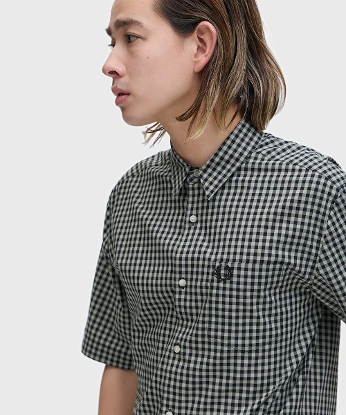 FRED PERRY（フレッドペリー） シャツ Gingham Short Sleeve Shirt