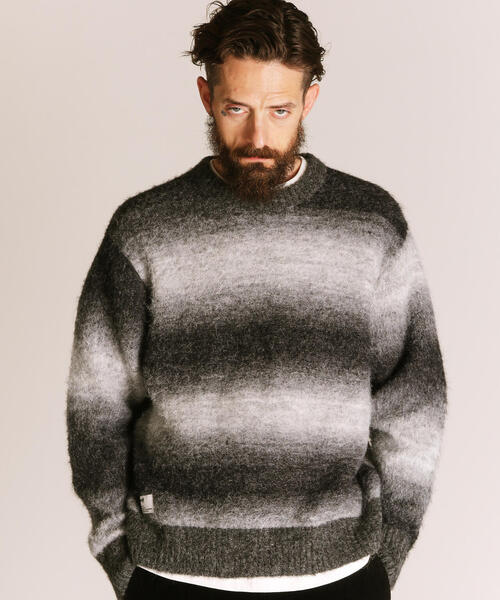 Schott N.Y.C（ショット） 「schott」 長袖ニット L グレー メンズ