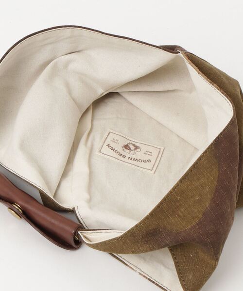 「BrownBrown」 ハンドバッグ FREE ネイビー メンズ_画像4