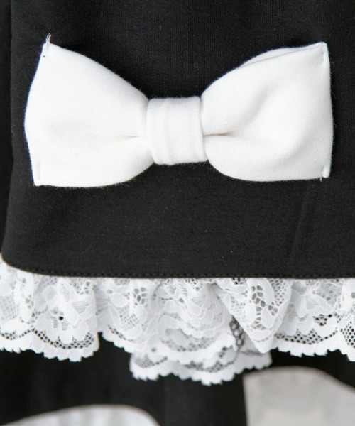 DearMyLove ワンピース 姫系うさ耳レースフリルハートポケットパーカー