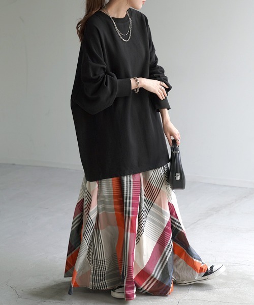 「HUG.U」 スウェットカットソー FREE オレンジ レディース_画像2