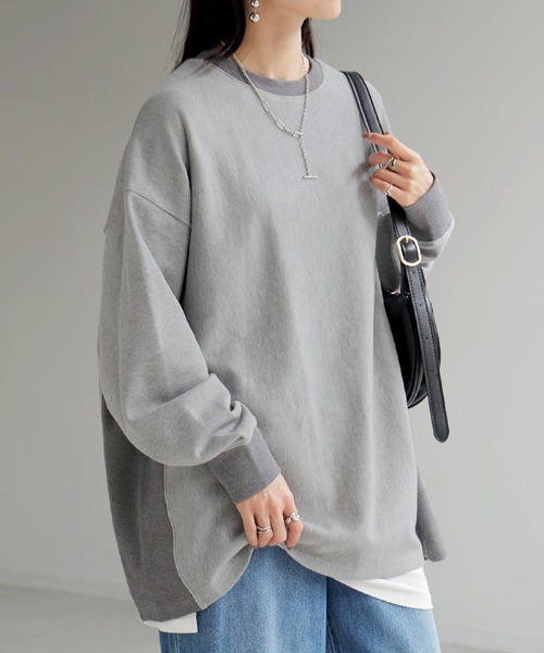 「HUG.U」 スウェットカットソー FREE オレンジ レディース_画像6