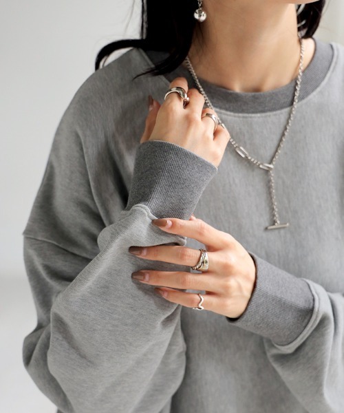 「HUG.U」 スウェットカットソー FREE オレンジ レディース_画像7