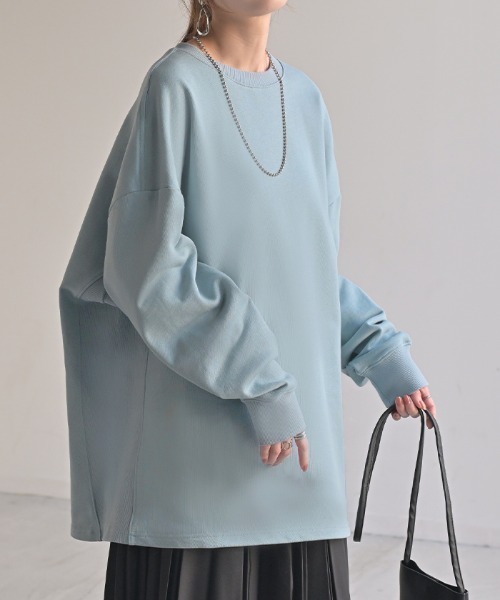 「HUG.U」 スウェットカットソー FREE オレンジ レディース_画像9