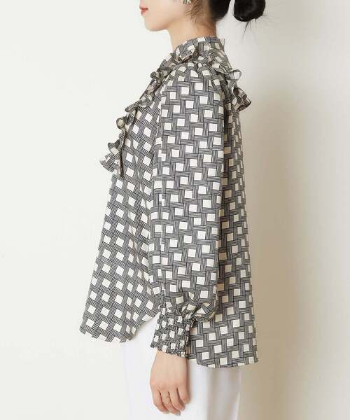 「TIARA」 長袖ブラウス - ブラック レディース_画像5