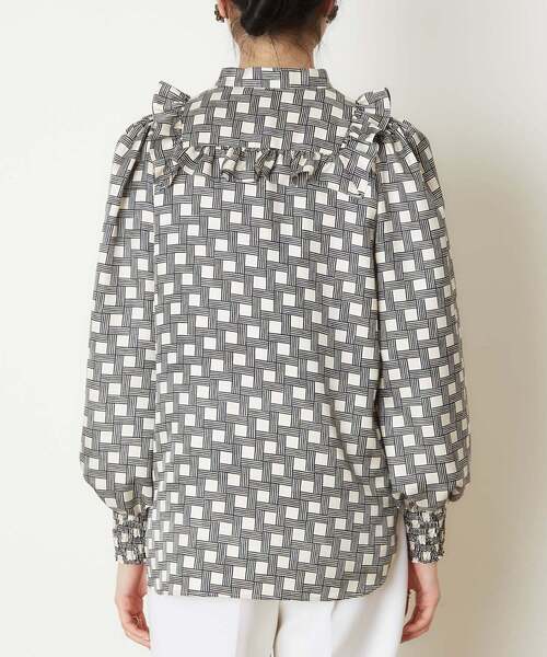 「TIARA」 長袖ブラウス - ブラック レディース_画像6