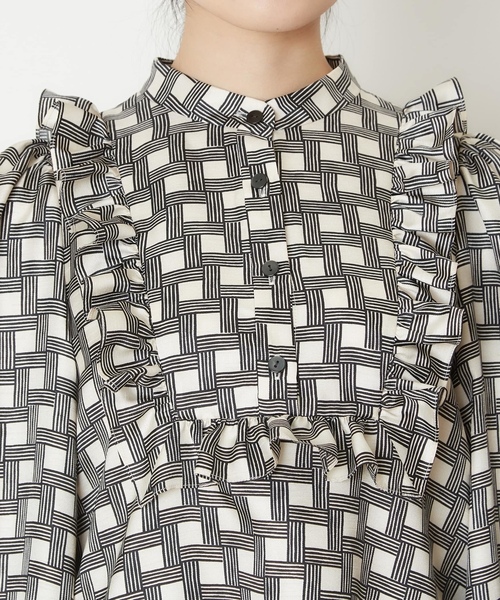 「TIARA」 長袖ブラウス - ブラック レディース_画像7