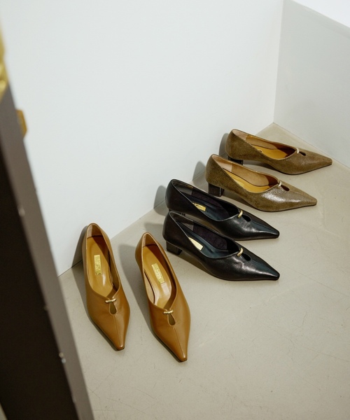 「GRISE」 パンプス 24cm キャメル レディース_画像2