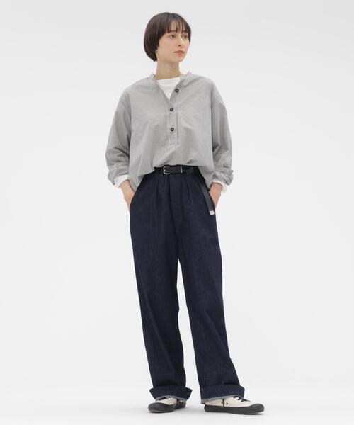 MHL.（エムエイチエル） ブラウス シャツ TINY GINGHAM COTTON