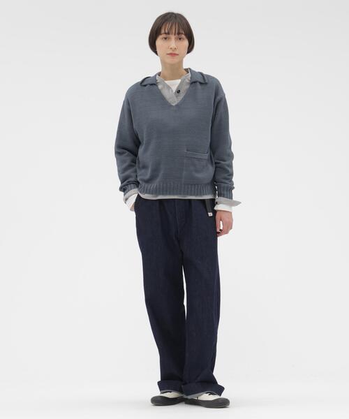 MHL.（エムエイチエル） ブラウス シャツ TINY GINGHAM COTTON