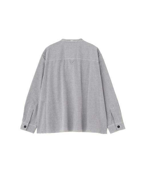 MHL.(エムエイチエル) 長袖シャツブラウス サイズS レディース美品  - グレー×黒 チェック柄 MHL.（エムエイチエル） ブラウス シャツ TINY GINGHAM COTTON