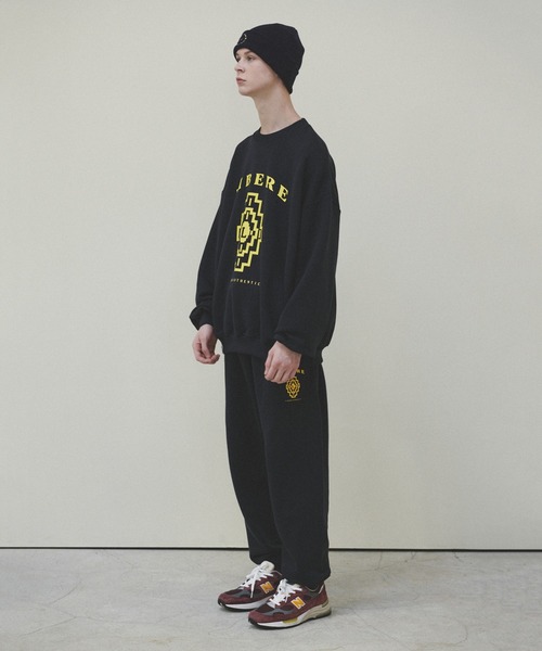 「LIBERE」 スウェットカットソー MEDIUM ネイビー メンズ_画像3