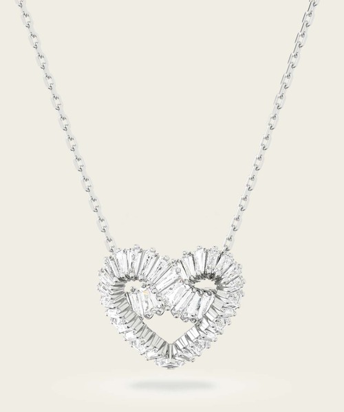 「SWAROVSKI」 ネックレス ONE SIZE ホワイト レディース