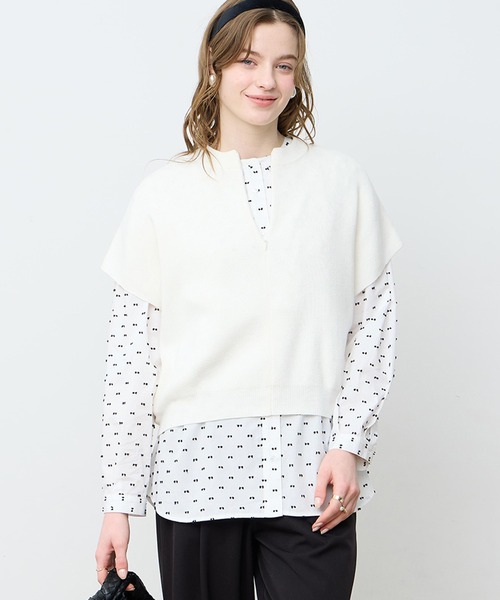 LE SOUK HOLIDAY（ルスークホリデー） ニット セーター ハーフZIP