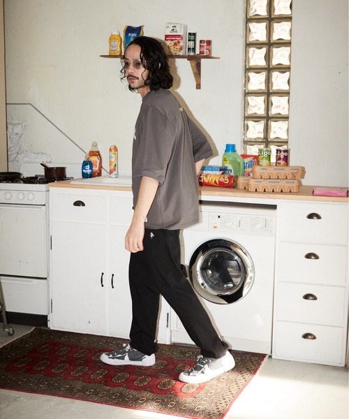 「ADAM PATEK」 スラックス 1 ネイビー メンズ_画像2