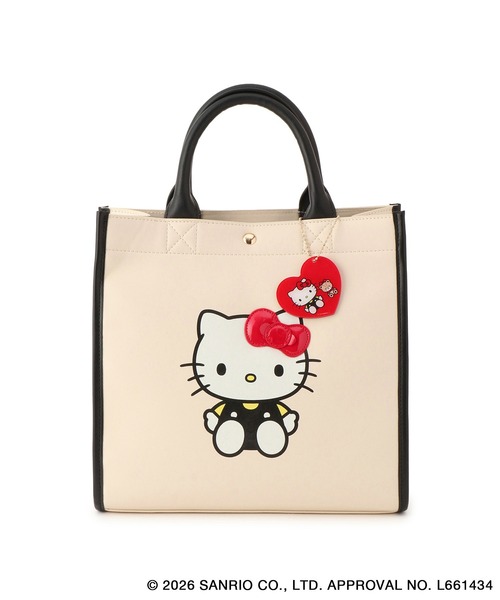 トートバッグ 「ROPE' PICNIC×ハローキティ」アクリルチャーム付き