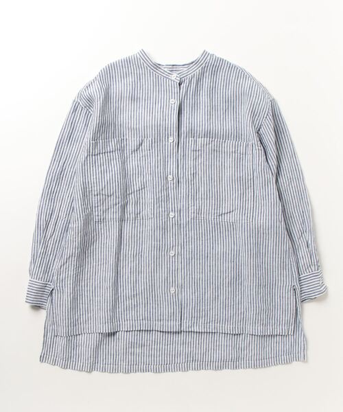 「SHIPS any」 長袖ブラウス ONE SIZE ブルー レディース_画像2