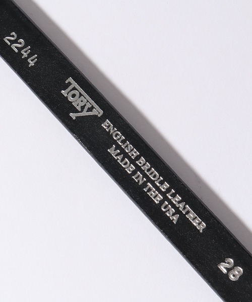 「TORY LEATHER」 ベルト 34 ブラック メンズ_画像4