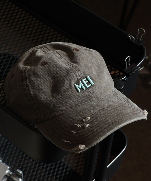MEI（メイ） キャップ 帽子 MEI PIGMENT WASH ＆ DAMAGE CAP