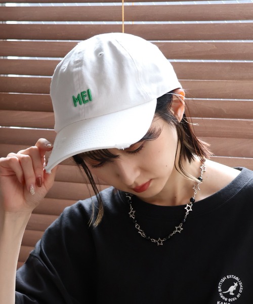 MEI（メイ） キャップ 帽子 メンズ MEI PIGMENT WASH ＆ DAMAGE CAP
