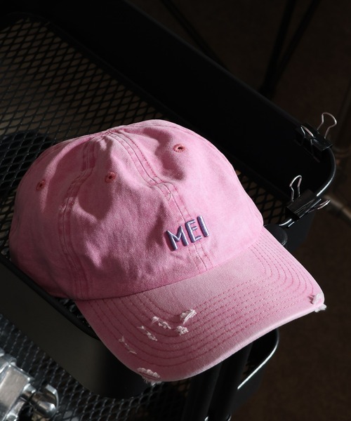MEI（メイ） キャップ 帽子 MEI PIGMENT WASH ＆ DAMAGE CAP