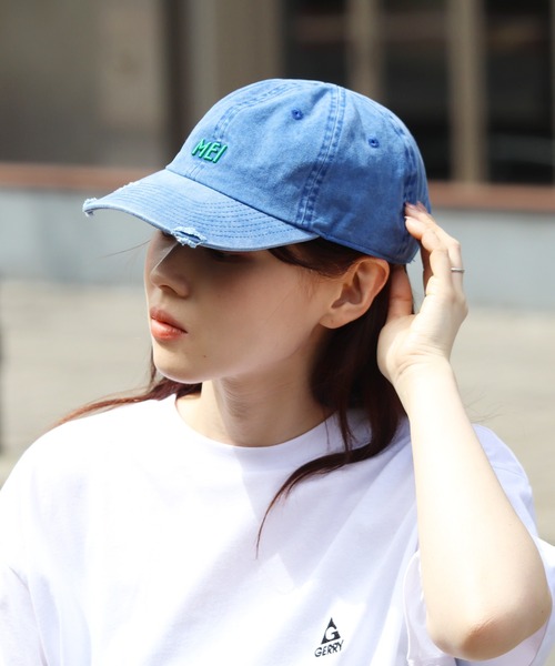 MEI（メイ） キャップ 帽子 MEI PIGMENT WASH ＆ DAMAGE CAP