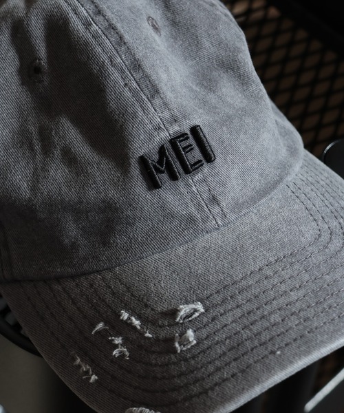 MEI（メイ） キャップ 帽子 MEI PIGMENT WASH ＆ DAMAGE CAP