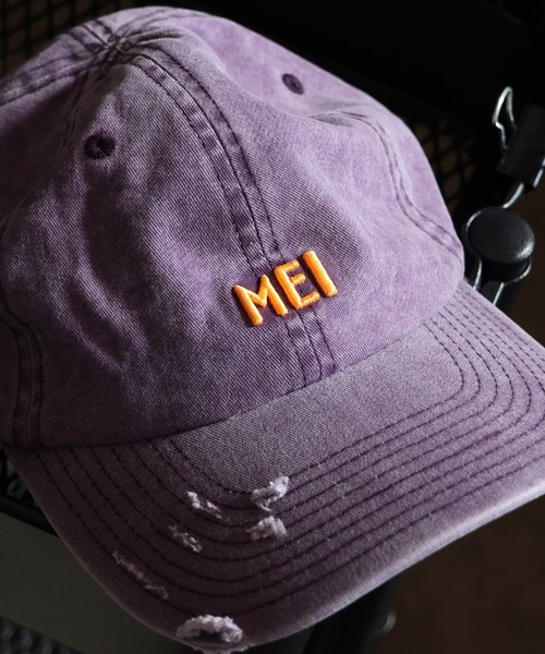 MEI（メイ） キャップ 帽子 MEI PIGMENT WASH ＆ DAMAGE CAP