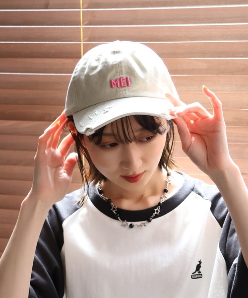 MEI（メイ） キャップ 帽子 メンズ MEI PIGMENT WASH ＆ DAMAGE CAP