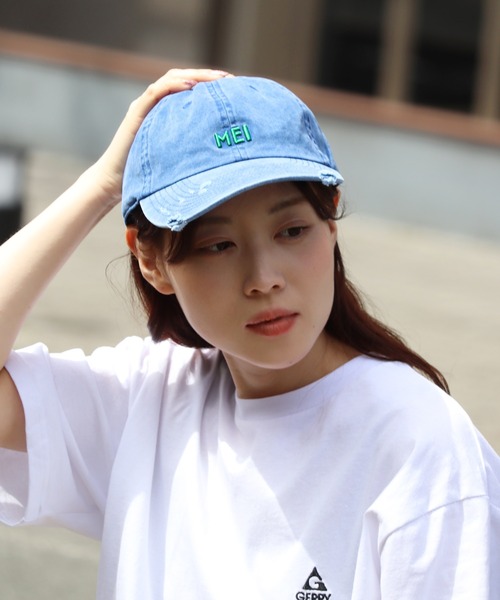mei商品です MEI（メイ） キャップ 帽子 メンズ MEI PIGMENT WASH ＆ DAMAGE CAP