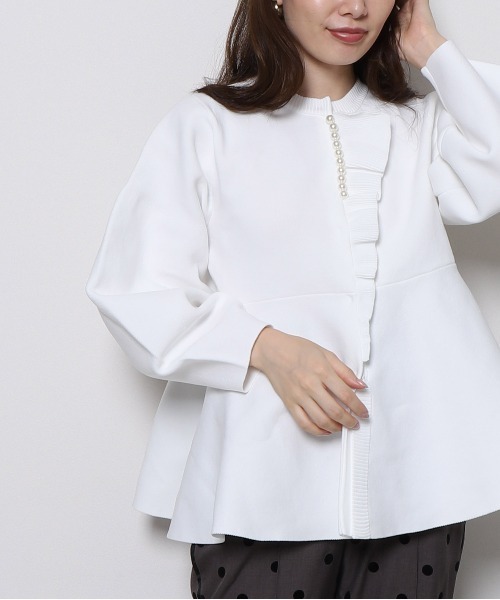 「Re.Verofonna」 長袖ニット MEDIUM ベージュ レディース_画像6