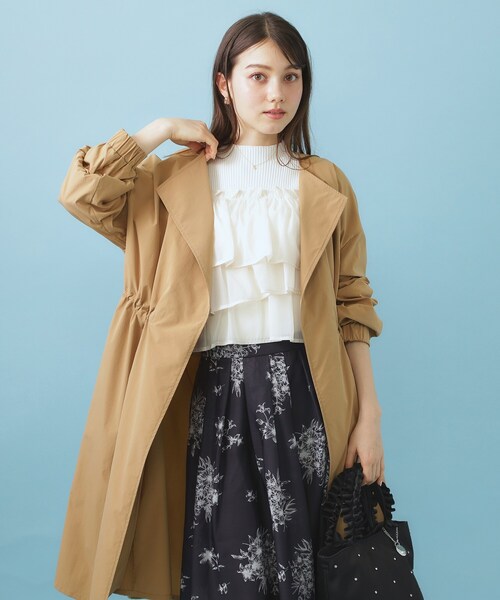 index（インデックス） ノーカラーコート コート ヴィンテージクロス