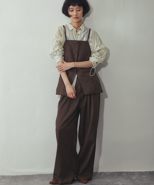 ベスト ジレ 「セットアップ対応」キャミジレ レディース : ZOZOTOWN