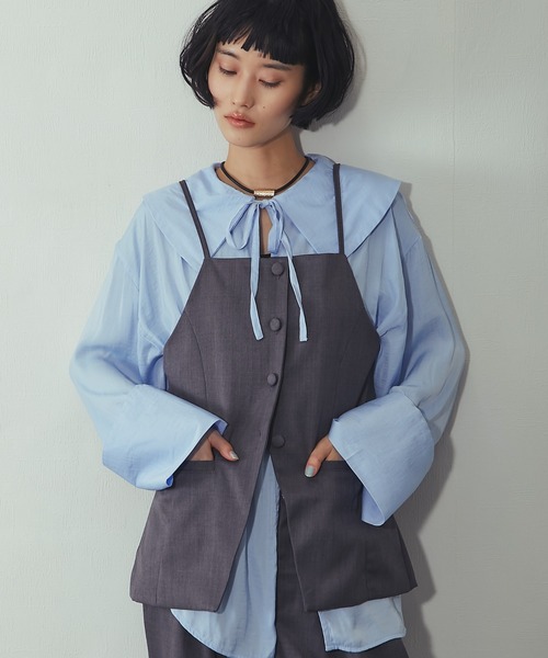 ベスト ジレ 「セットアップ対応」キャミジレ レディース : ZOZOTOWN