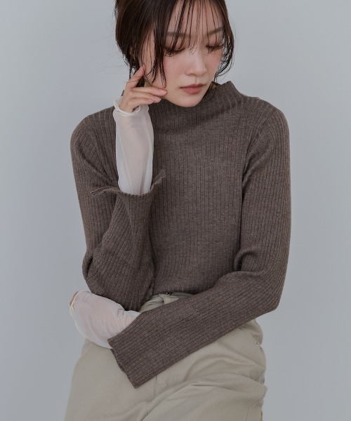 「Bab」 長袖ニット FREE ブルー レディース_画像7