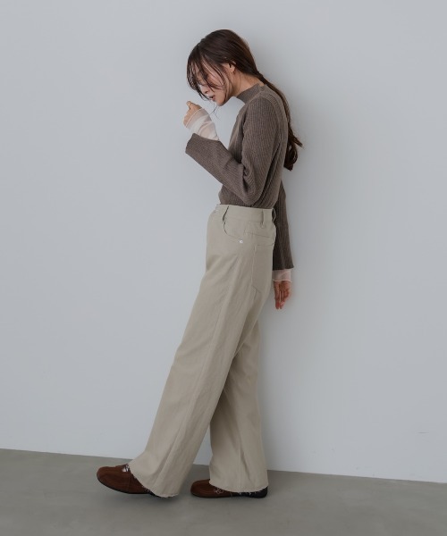 「Bab」 長袖ニット FREE ブルー レディース_画像9