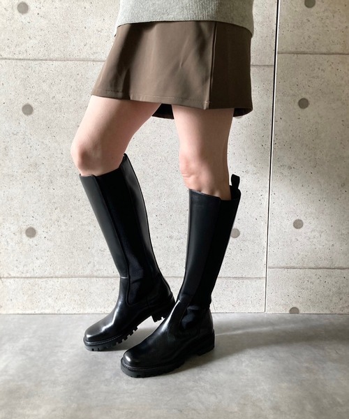 「APOM」 ロングブーツ 40 ブラック レディース_画像6