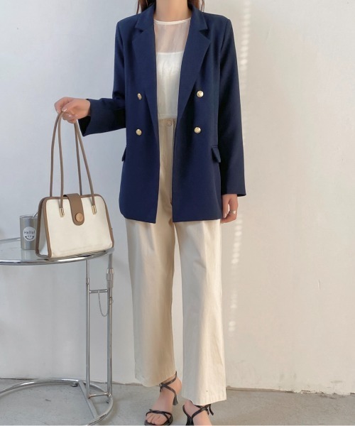 「LADY LIKE」 「yiminuo」テーラードジャケット M ネイビー レディース_画像9