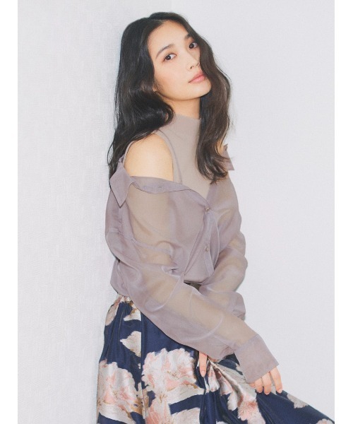 「FRAY I.D」 長袖シャツ FREE ベージュ レディース_画像5