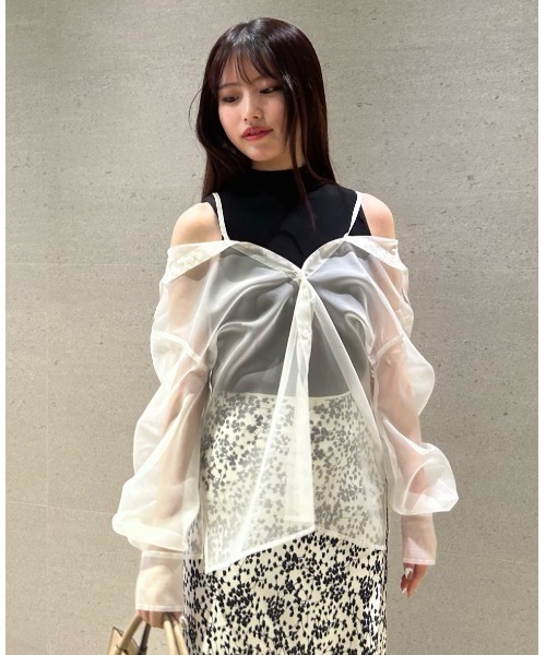 「FRAY I.D」 長袖シャツ FREE ベージュ レディース_画像6