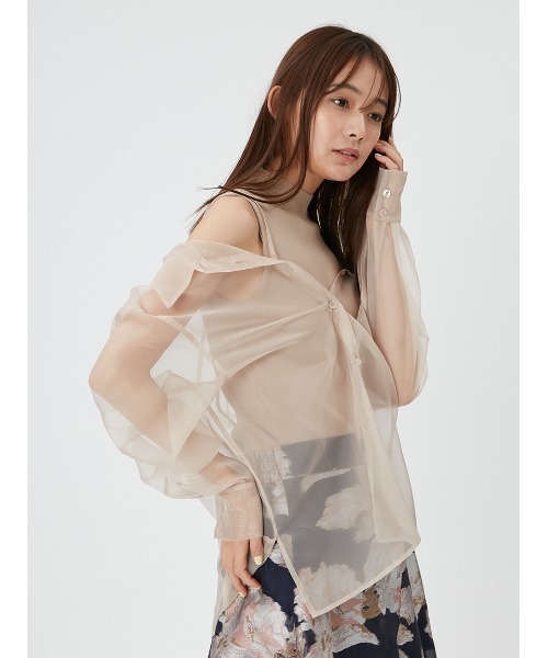 「FRAY I.D」 長袖シャツ FREE ベージュ レディース_画像10