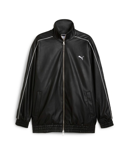 PUMA（プーマ） レザーブルゾン MEDIUM ブラック メンズ : ZOZOTOWN