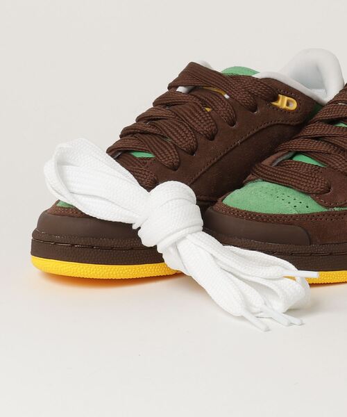 「Reebok」 ローカットスニーカー 24.0cm ダークグリーン メンズ_画像4