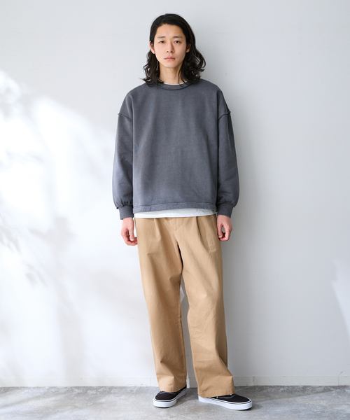 トレーナー/スウェット cotton basic pullover B.C STOCK（ベーセーストック） トレーナー スウェット 「2点セット