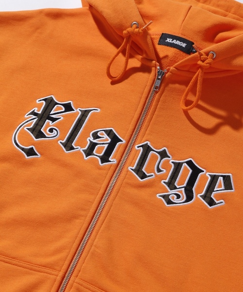 「XLARGE」 ジップアップパーカー S オレンジ メンズの画像
