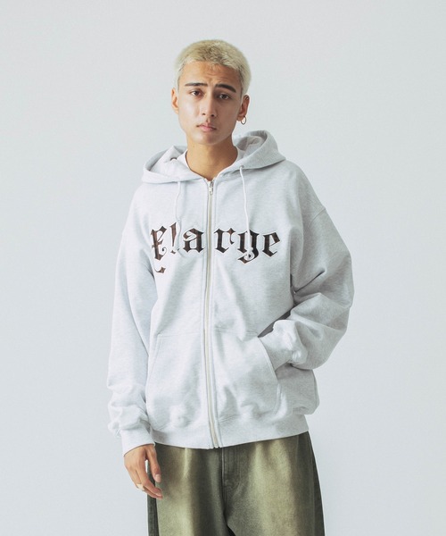 「XLARGE」 ジップアップパーカー S オレンジ メンズの画像
