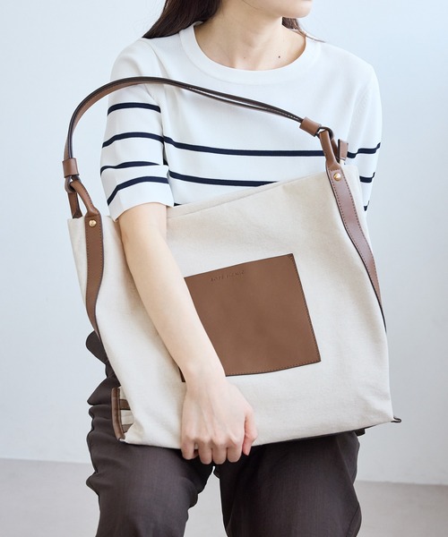 ROPE' PICNIC（ロペ ピクニック） トートバッグ 麻調キャンバスコンビ