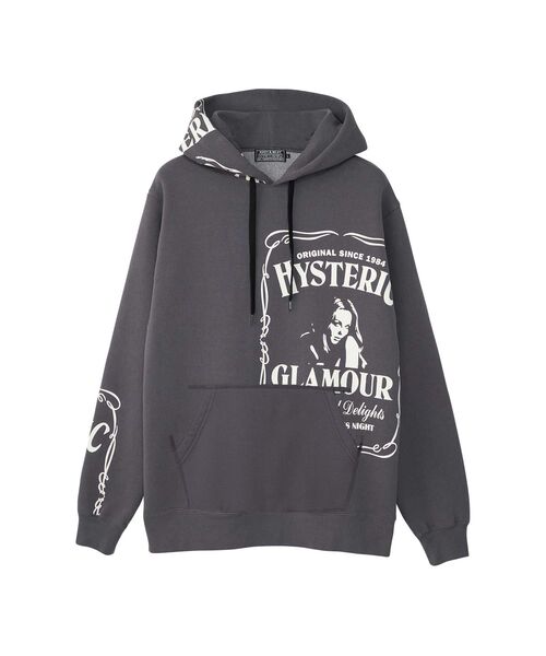 HYSTERIC GLAMOUR グラフィックパーカー Lサイズ HYSTERIC GLAMOUR（ヒステリックグラマー） プルオーバーパーカー